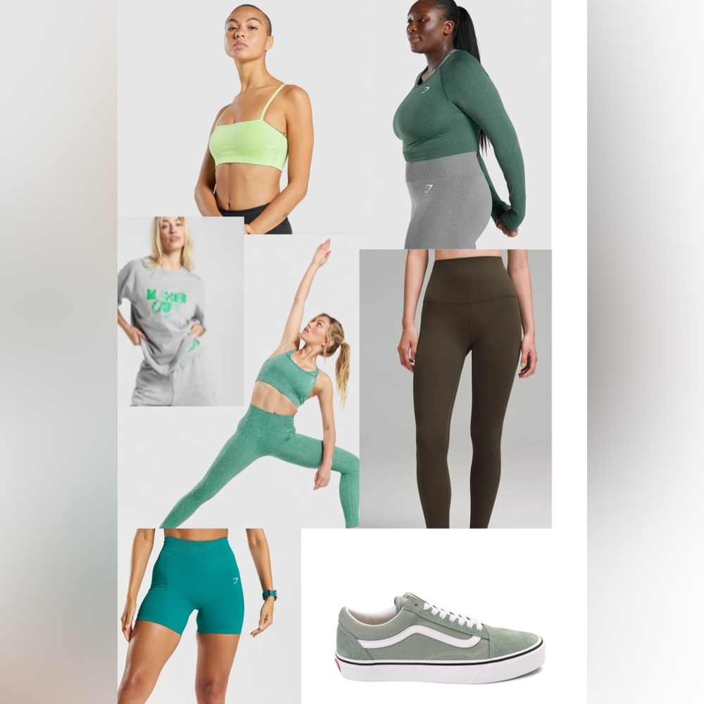 Spring green workout styles 💚 All styles in my store now 🍃🌿
